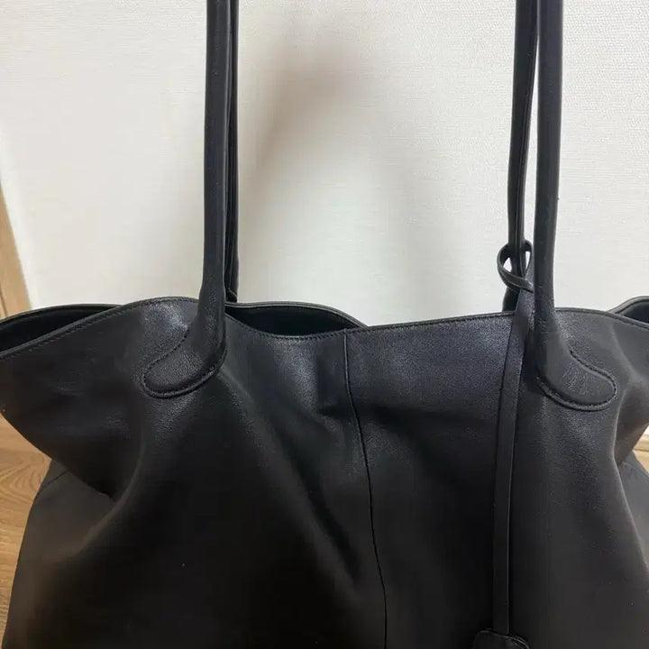 [BUNJANG] LOW CLASSIC Harry Cotton Tote Bag Leather Black / 로우클래식 해리콧 토트백 가방 레더블랙