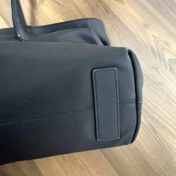 [BUNJANG] LOW CLASSIC Harry Cotton Tote Bag Leather Black / 로우클래식 해리콧 토트백 가방 레더블랙