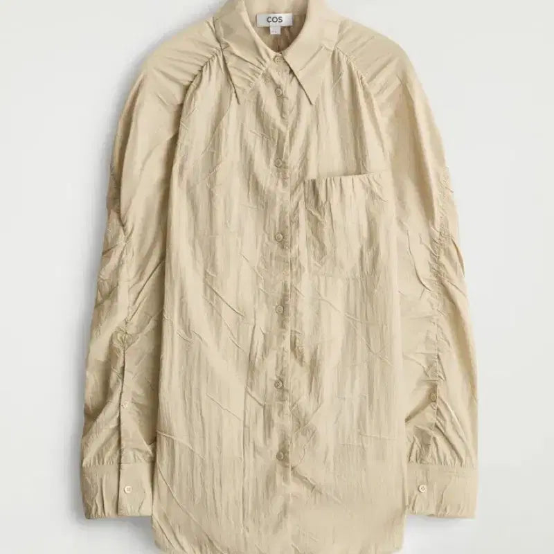 [BUNJANG] COS Crinkled Silk Shirt / COS 핸드메이드 크링클드 실크 셔츠 1321341001
