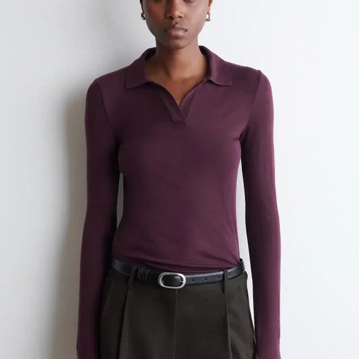[BUNJANG] COS Merino Wool Polo Shirt / COS 메리노울 폴로 셔츠 1290034