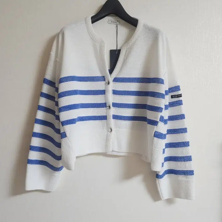 [SOLD OUT] (새상품) 시스템 크로셰 스트라이프 가디건 봄여름 가디건 한섬