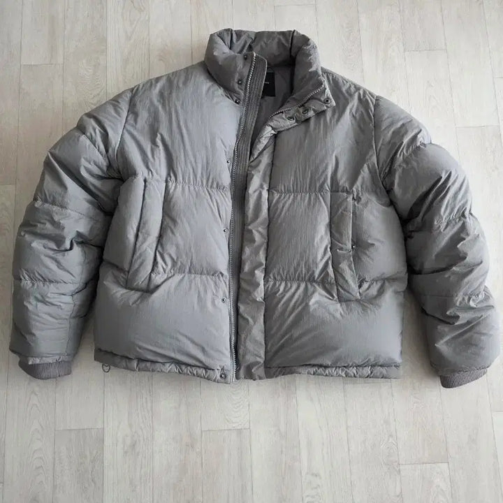 [BUNJANG] Giordano Gray Short Padded Jacket XL / 지오다노 회색 숏패딩 XL