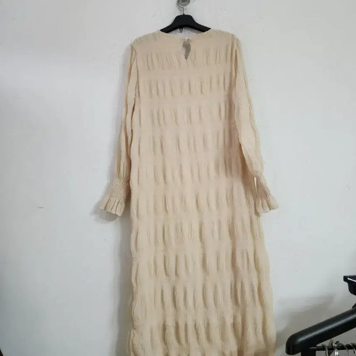 [BUNJANG] Ivory Long Chiffon Dress / 아이보리 롱 쉬폰 원피스
