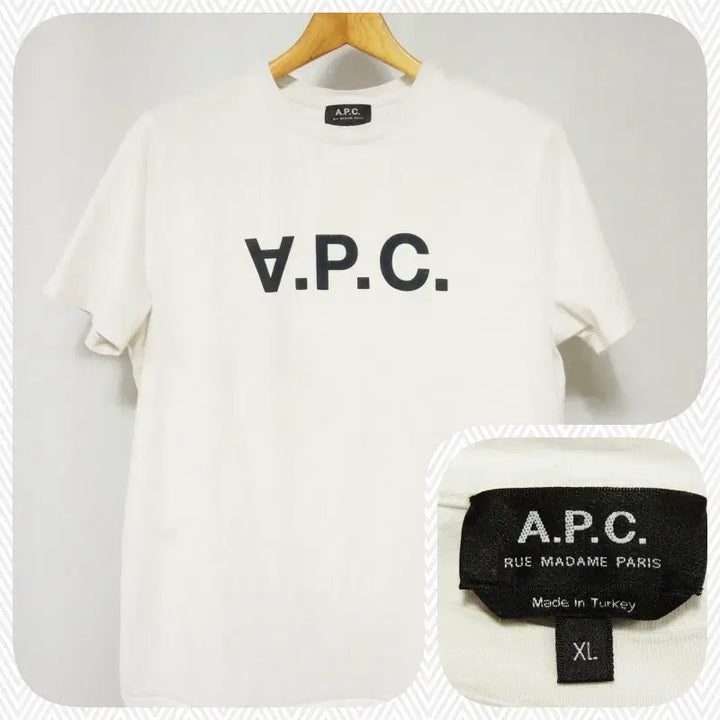 [BUNJANG] APC White Round T-Shirt (Men&