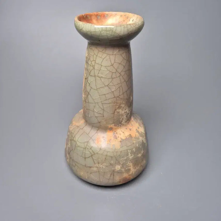 [BUNJANG] Song Dynasty Celadon Porcelain Vase / 송대 가요 청자 회백유 유빙렬 출토 반구병