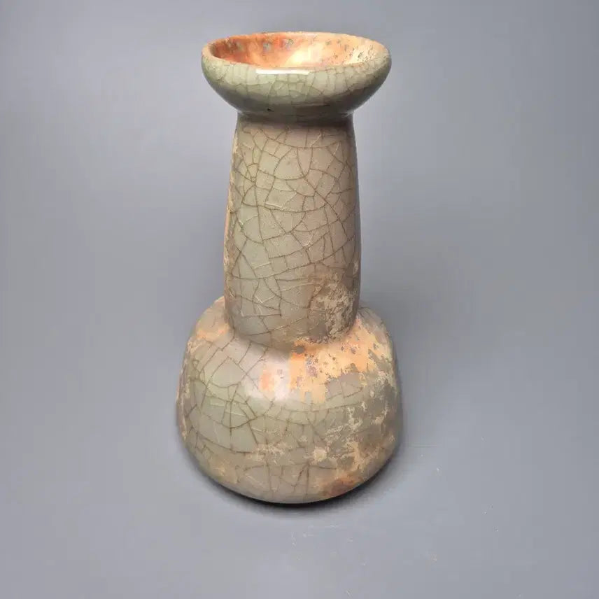 [BUNJANG] Song Dynasty Celadon Porcelain Vase / 송대 가요 청자 회백유 유빙렬 출토 반구병