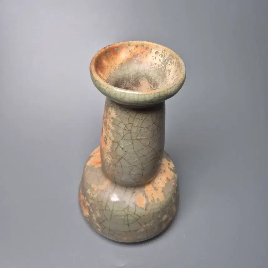 [BUNJANG] Song Dynasty Celadon Porcelain Vase / 송대 가요 청자 회백유 유빙렬 출토 반구병
