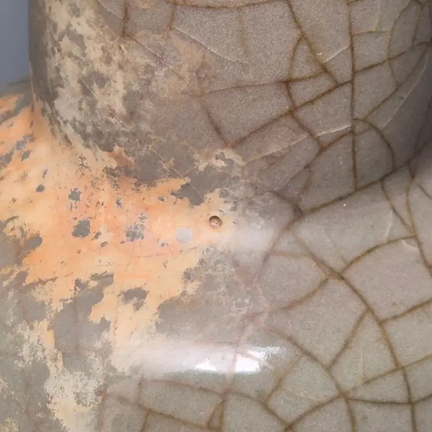 [BUNJANG] Song Dynasty Celadon Porcelain Vase / 송대 가요 청자 회백유 유빙렬 출토 반구병