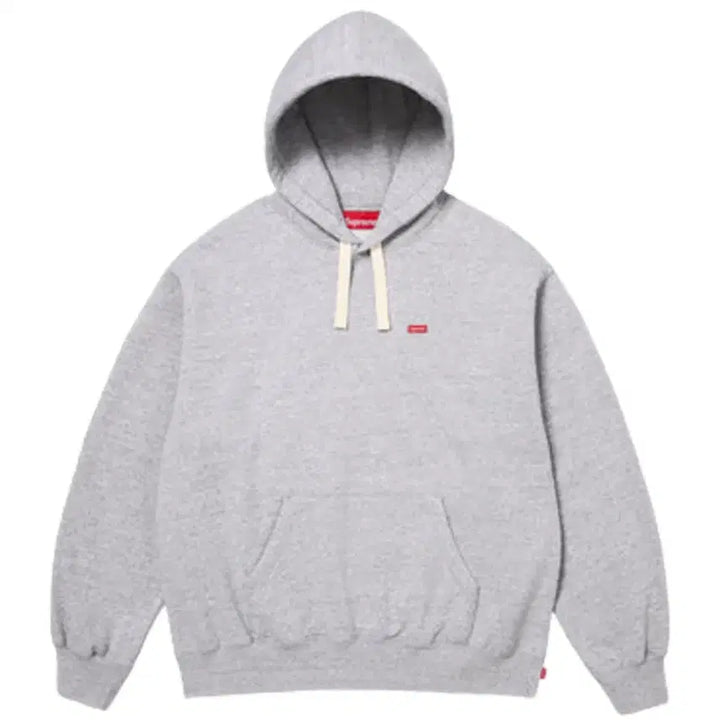 [SOLD OUT] 슈프림 스몰 박스 드로우코드 후드 스웨트셔츠 헤더 그레이 - 26SS