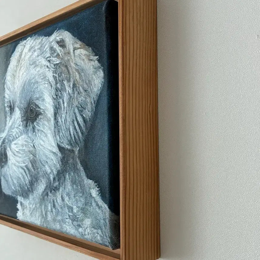 [BUNJANG] Vintage Dog Oil Painting Frame / 빈티지 강아지 유화 액자