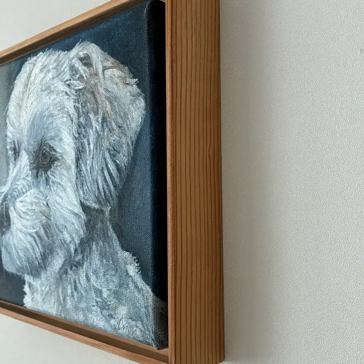 [BUNJANG] Vintage Dog Oil Painting Frame / 빈티지 강아지 유화 액자
