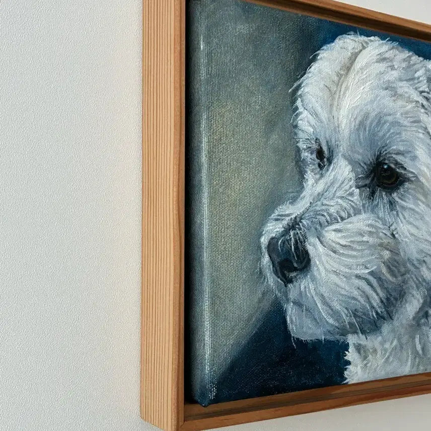 [BUNJANG] Vintage Dog Oil Painting Frame / 빈티지 강아지 유화 액자