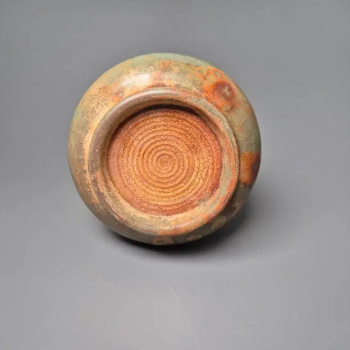 [BUNJANG] Song Dynasty Ge-Yao Celadon Porcelain Vase Antique / 송대 가요 청자 금사철선 관형병 출토계 중국도자기