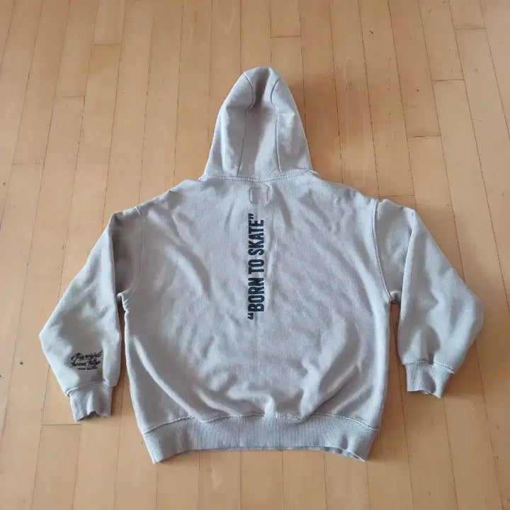 [BUNJANG] Beige Skateboarding Hoodie - Children&