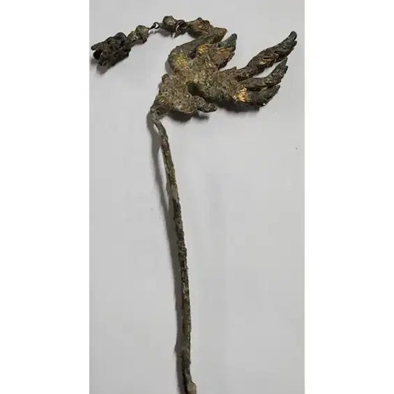 [BUNJANG] Gilt-Bronze Openwork Phoenix Hairpin Antique / 출토품 금도금 투각 봉황문 비녀 (2) 골동품