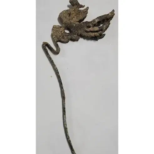 [BUNJANG] Gilt Bronze Filigree Phoenix Hairpin Antique / 출토품 금도금 투각 봉황문 비녀 3 골동품 미술품 수집품