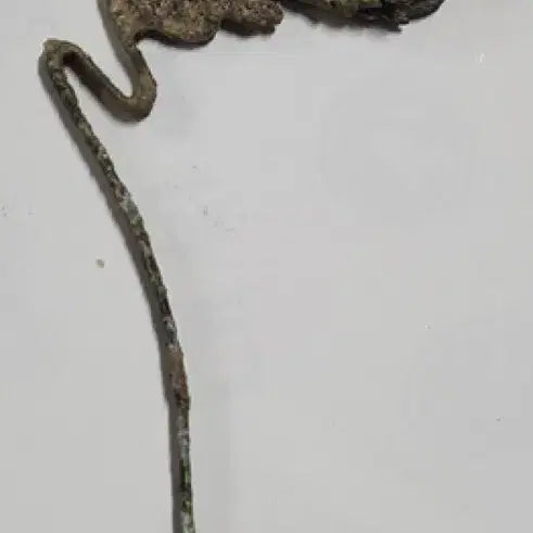 [BUNJANG] Gilt Bronze Filigree Phoenix Hairpin Antique / 출토품 금도금 투각 봉황문 비녀 3 골동품 미술품 수집품