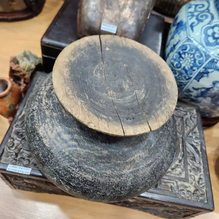 [BUNJANG] Qing Dynasty Wooden Inkstone (Mok-Bulgi) / 불기