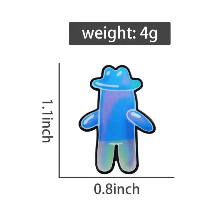 [BUNJANG] Spongebob Bubbleman Hologram Badge / 홀로그램 스폰지밥 비눗방물 케릭터 뱃지