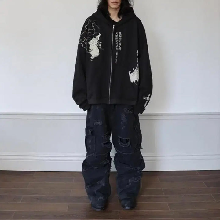 [BUNJANG] AOP Hooded Zip-up Sample / [2] 에이옵 후드집업 샘플