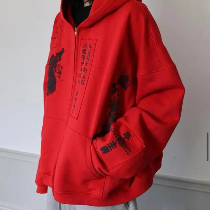 [BUNJANG] AOP Hoodie Sample / [2] 에이옵 후드집업 샘플