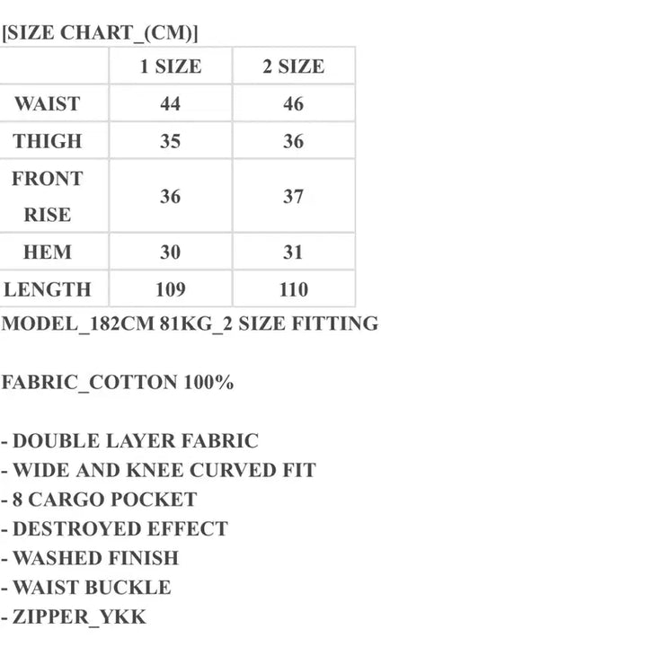 [BUNJANG] A.O.P.D. Sample Cargo Pants / [2] 에이옵 디스 카고팬츠 샘플