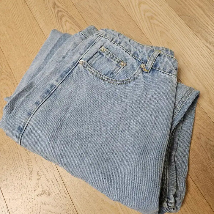 [BUNJANG] Trillion Light Blue Wide Denim Pants (M) / 라이트 블루 와이드 데님 팬츠 m