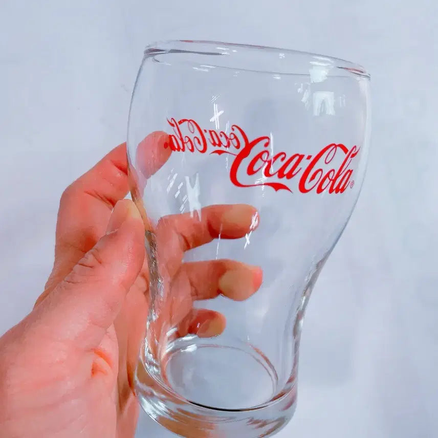 [BUNJANG] Coca-Cola Vintage Glass Cup (Set of 2) / 빈티지 코카콜라 유리컵 2p(새상품)