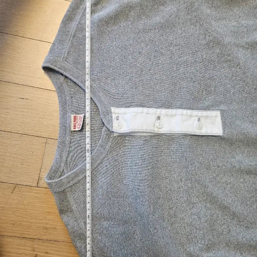 [SOLD OUT] 리얼맥코이 헨리넥 반팔 그레이 XL