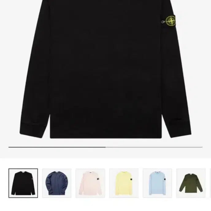 [BUNJANG] Stone Island Long Sleeve Sweatshirt Black / 스톤아일랜드 롱슬리브 블랙 맨투맨