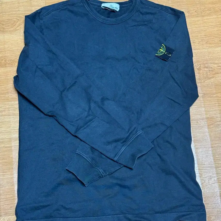 [BUNJANG] Stone Island Long Sleeve Sweatshirt Black / 스톤아일랜드 롱슬리브 블랙 맨투맨