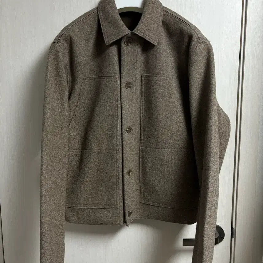 [BUNJANG] Zara Pocket Overshirt Brown XL / 자라 포켓 오버셔츠 브라운 XL