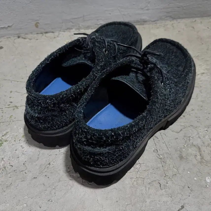 [BUNJANG] Undyed Room Chunky Fur Derby Shoes - Black (Size 270) / 언다이드룸 청키 퍼 더비 블랙 270사이즈 팝니다