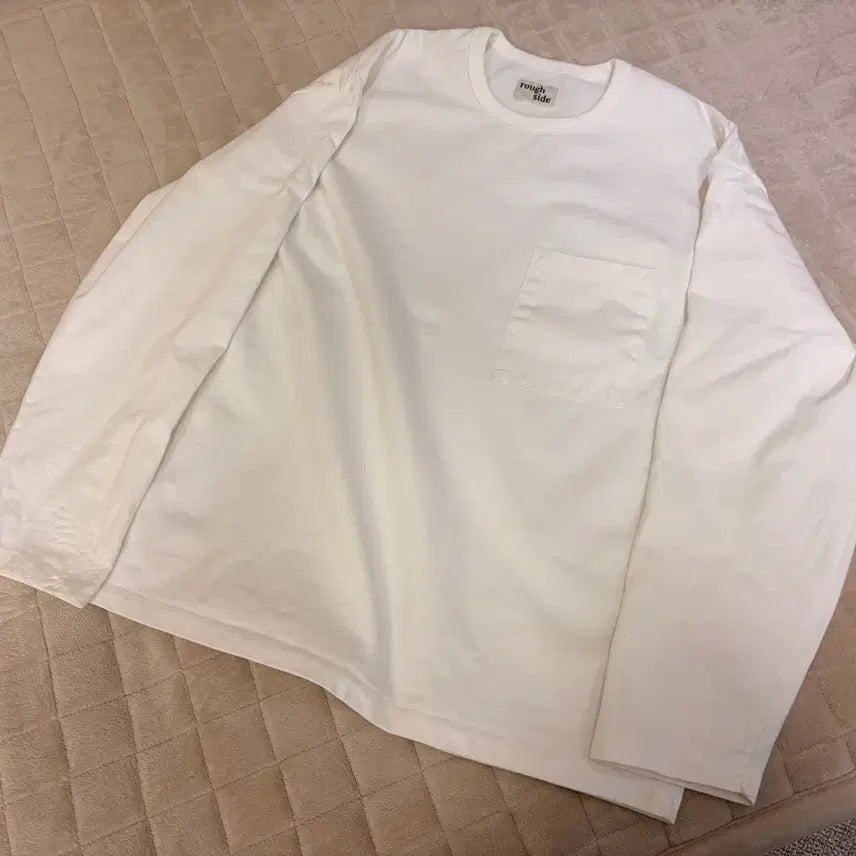 [BUNJANG] Ruffside Long Sleeve White Shirt / [1] 러프사이드 롱슬리브 화이트