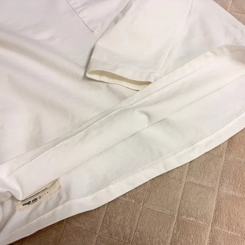 [BUNJANG] Ruffside Long Sleeve White Shirt / [1] 러프사이드 롱슬리브 화이트