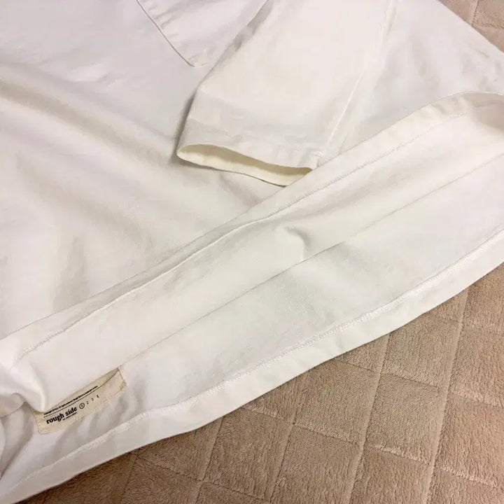[BUNJANG] Ruffside Long Sleeve White Shirt / [1] 러프사이드 롱슬리브 화이트