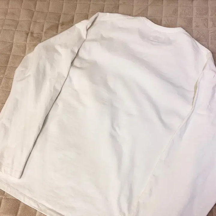 [BUNJANG] Ruffside Long Sleeve White Shirt / [1] 러프사이드 롱슬리브 화이트