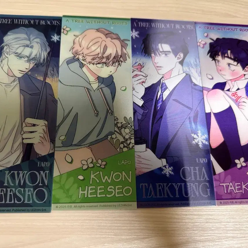 [BUNJANG] JaeMeeShop Rootless Tree Lenticular Card Set / 재이미샵 뿌리없는나무 랜티큘러 카드세트