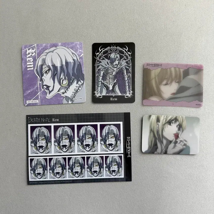 [BUNJANG] Death Note Tunick Exclusive Coaster Card Misia Rem Bundle Set / 데스노트 투니크 특전 코스터 카드 미사 렘 일괄