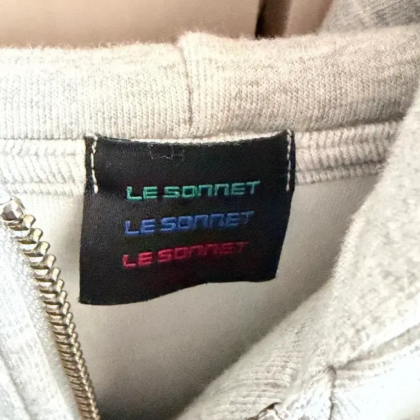 [BUNJANG] Le Sonnet Oversized Hoodie Zip-up Grey / (새상품) 르쏘넷 오버사이즈 후드 집업 그레이