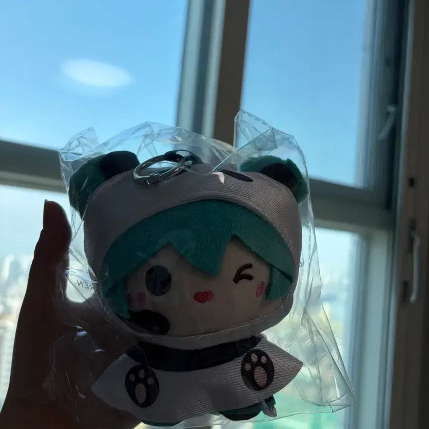 [BUNJANG] Hatsune Miku Panda Raincoat Keyring / 하츠네미쿠 우비 키링 팬더