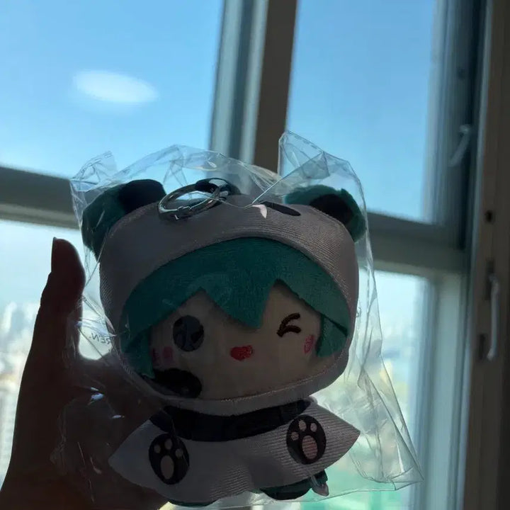 [BUNJANG] Hatsune Miku Panda Raincoat Keyring / 하츠네미쿠 우비 키링 팬더