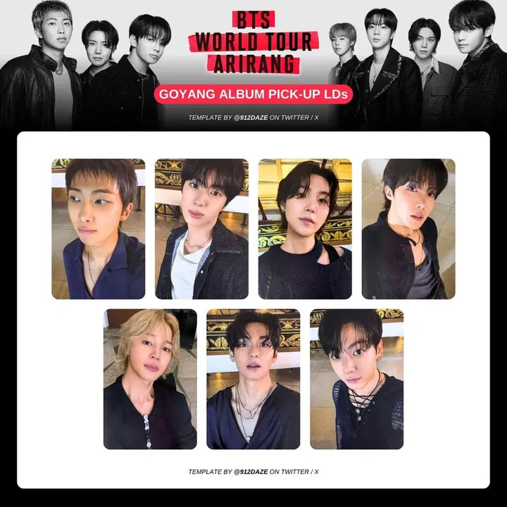 [SOLD OUT] BTS 고양 현장 포카 7종