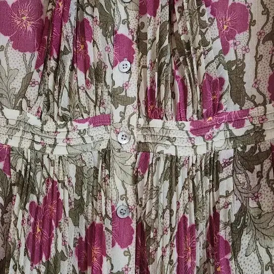 [SOLD OUT] 닥스 플리츠 플라워 원피스 91-160