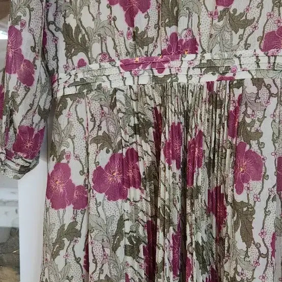 [SOLD OUT] 닥스 플리츠 플라워 원피스 91-160