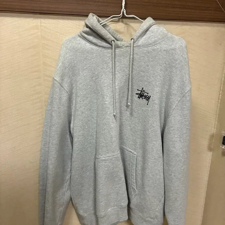 [BUNJANG] Stussy Basic Hoodie Ash Heather L / 스투시 베이직 후드티 애쉬헤더 L