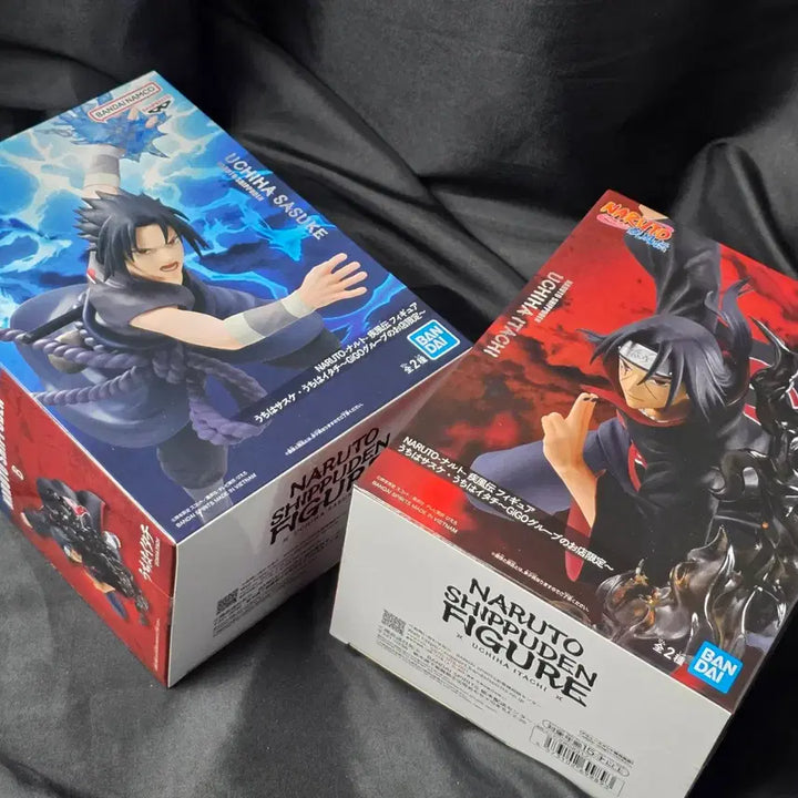 [BUNJANG] Naruto Shippuden Sasuke &amp; Itachi Figure 2-Set (Authentic, Unsealed) / 정품 미개봉 ) 나루토 질풍전 사스케 / 이타치 피규어 2종 세트