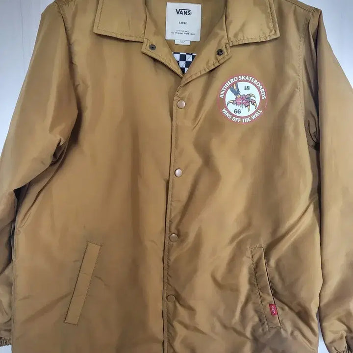 [BUNJANG] Vans Coach Jacket Camel Color / 반스 코치 자켓 L 카멜컬러