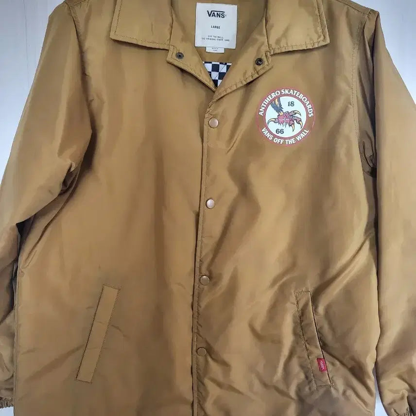 [BUNJANG] Vans Coach Jacket Camel Color / 반스 코치 자켓 L 카멜컬러