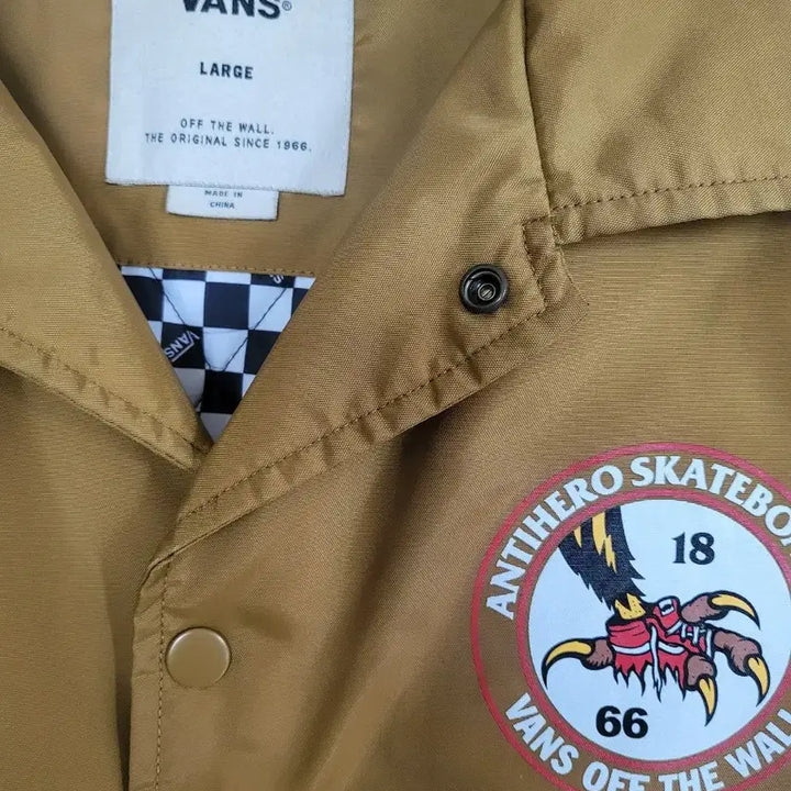 [BUNJANG] Vans Coach Jacket Camel Color / 반스 코치 자켓 L 카멜컬러